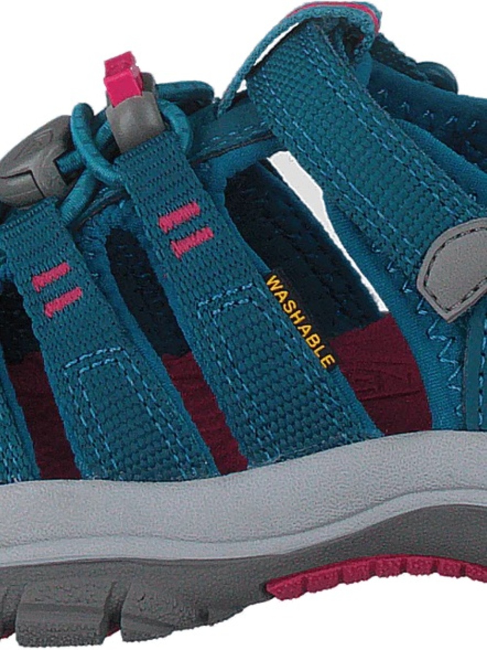 Keen Teal and Burgundy Kids Outdoor Sandals